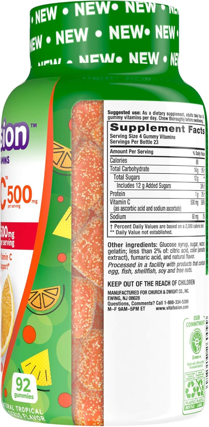 Vitafusion Extra Strength Power C Gummy (1) Vitamins, 92 Count 2)