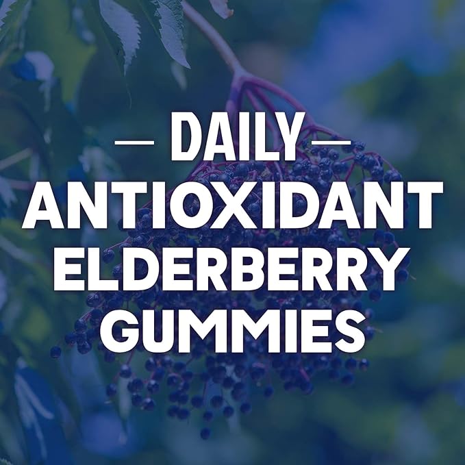 Immune Support Gummies - Powerful Sambucus Elderberry Gummies with Elderberry Extract, Zinc & Vitamin C Gummy, Max Potency Natural Vegan Immune Support Supplement for Adults & Children - 120 Gummies