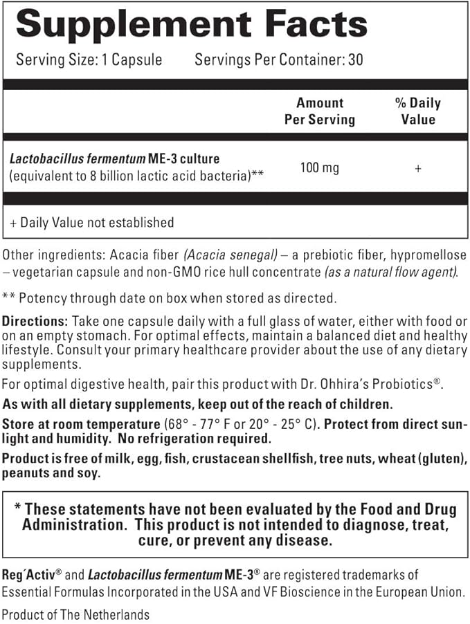 Reg'Activ Essential ME-3, 30 Capsules. A