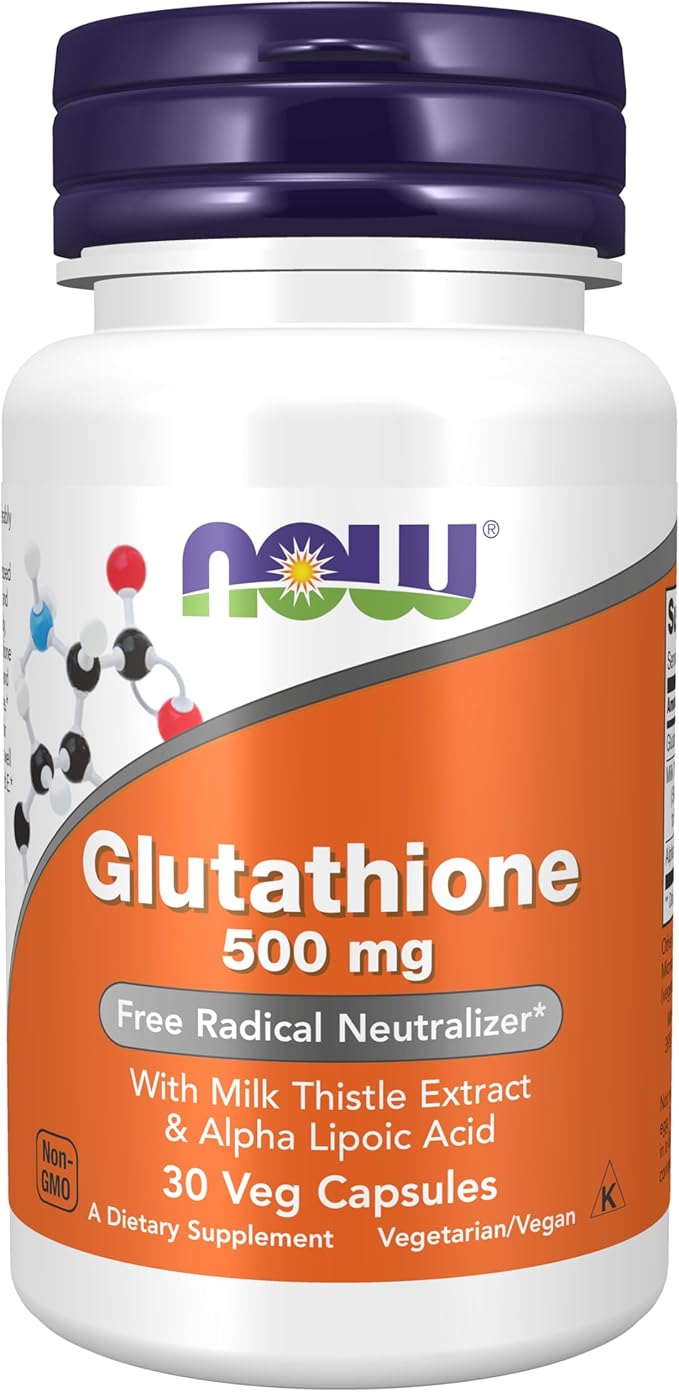 NOW Supplements, Glutathione 500 mg, 30 Veg