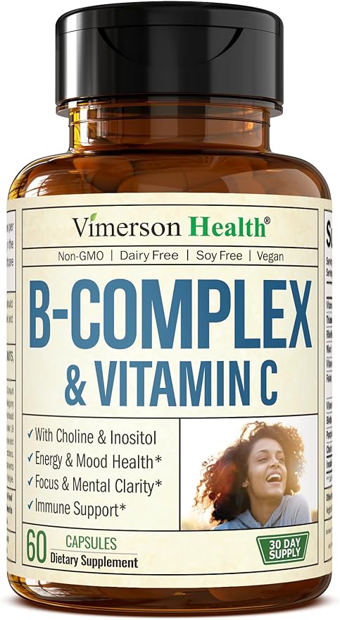 Vitamin B Complex with Vitamin C 8 High B1, B2, B2, B3, B3, B5, B5, B6, B6, B7, B7, Vitamin B12 +