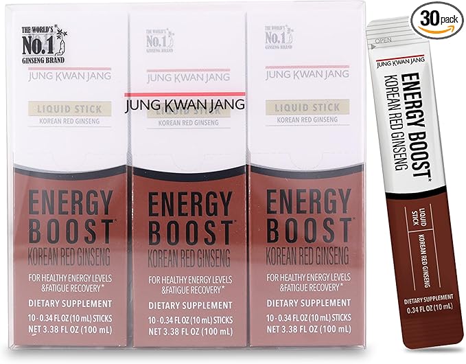 JungKwanJang Korean Red Panax Ginseng (1000mg) 30 Count