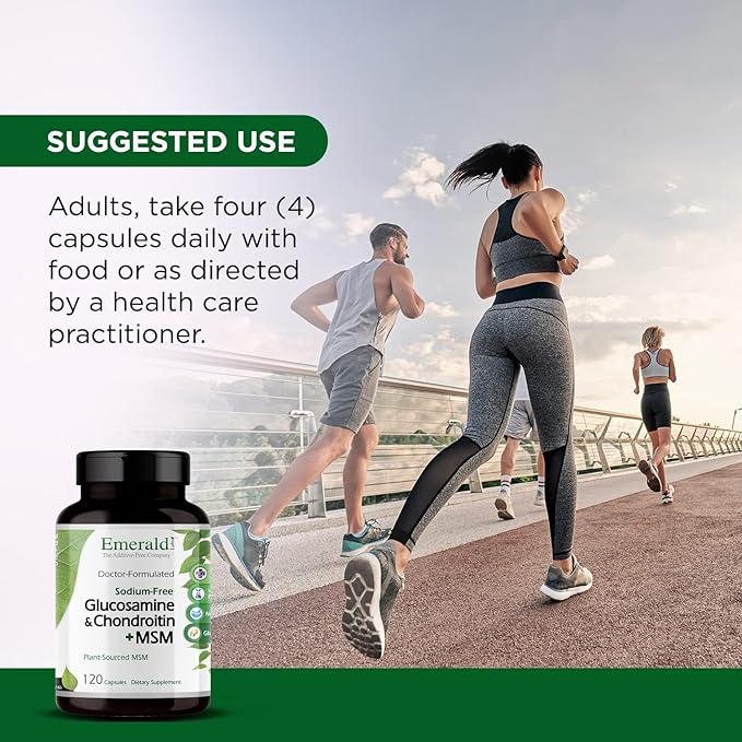 EMERALD LABS Glucosamine Chondroitin with MSM 120 Capsules