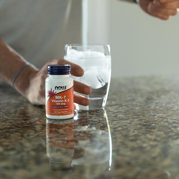 NOW Supplements, MK-7 Vitamin K-2 100 60 Veg