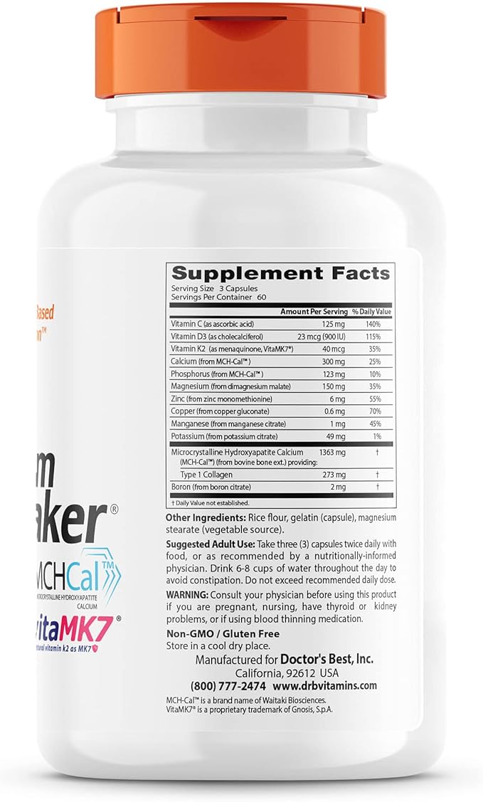Doctor's Best Calcium Bone Maker Complex 180 Caps
