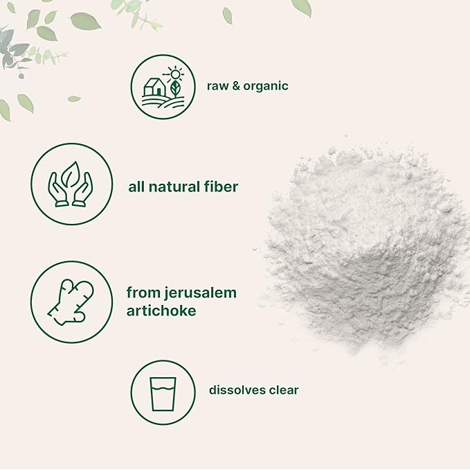Organic Inulin FOS Powder (Jerusalem Artichoke), 2.2 Pounds (35 Ounce),