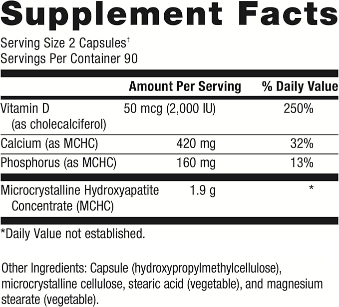 Metagenics Bone Builder Forte 2000 IU 180 Capsules