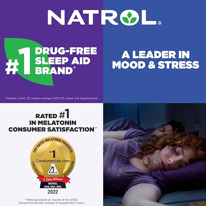Natrol MelatoninMax Sleep Aid Gummy, 10mg 10mg, 80 80 Blueberry