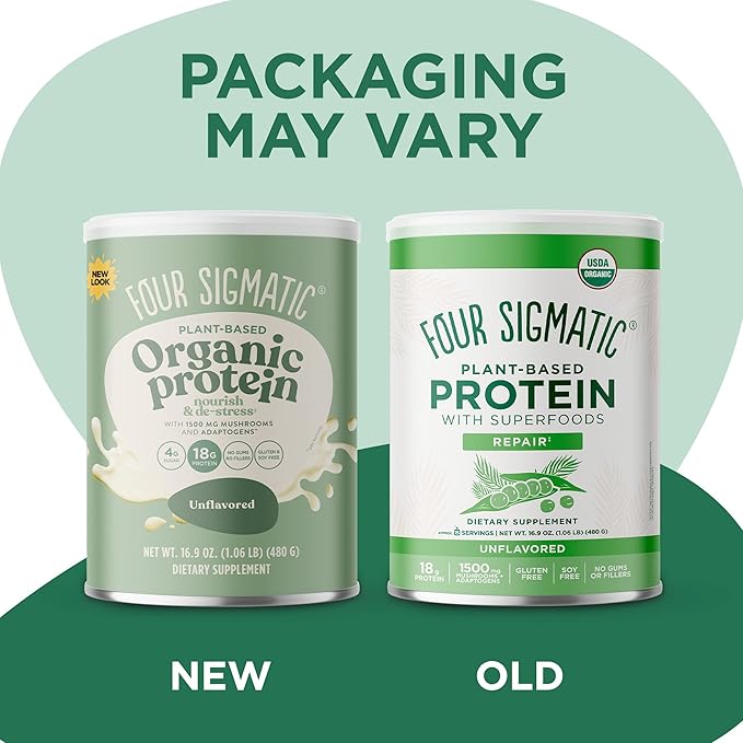 Four Sigmatic Organic Plant-Based Protein Powder 16.9 oz