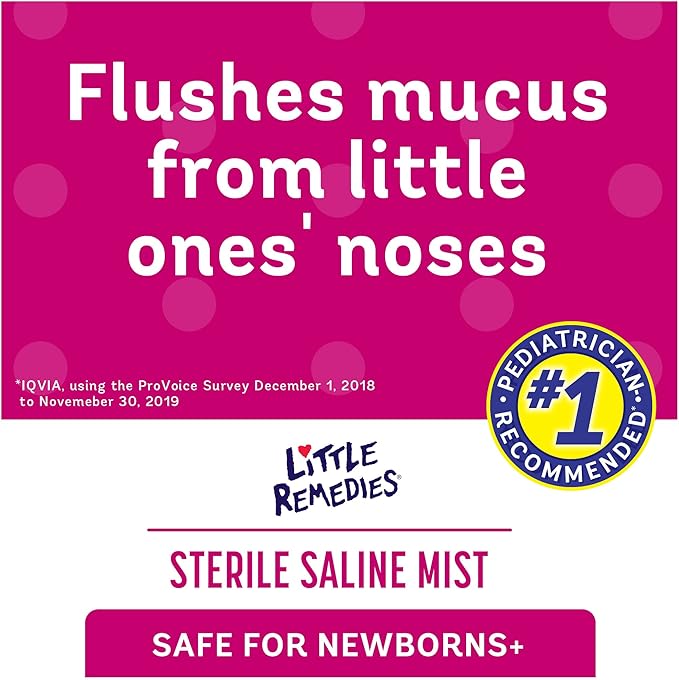 Little Remedies Sterile Saline Nasal Spray 3 Oz, 3 Pack