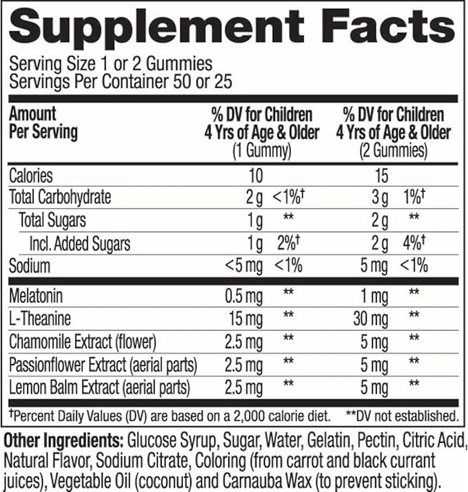 OLLY Kids Sleep Gummy, Occasional Sleep 0.5mg Melatonin, 50 Count