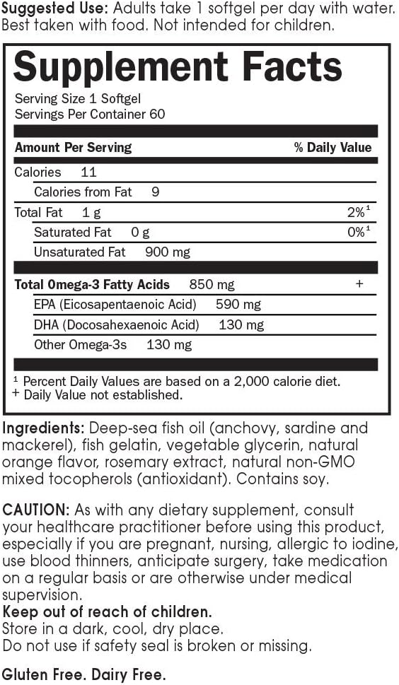 Garden of Life EPA/DHA Omega 3 120 Count