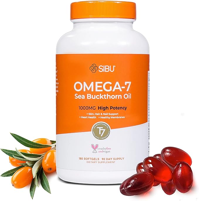 sibu Omega-7 Softgels, Premium Organic Himalayan (180ct, 90 90 Day