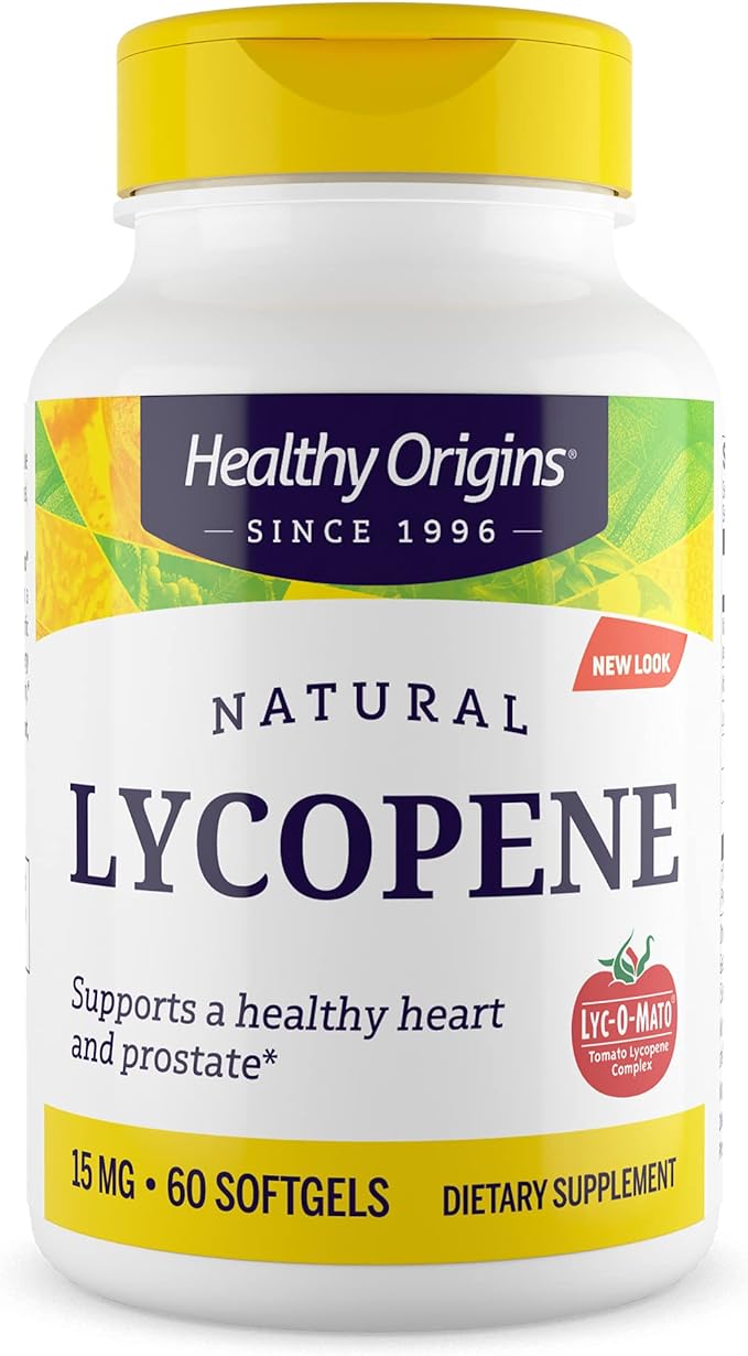 Healthy Origins Lycopene (Natural), 15 mg 60 Softgels