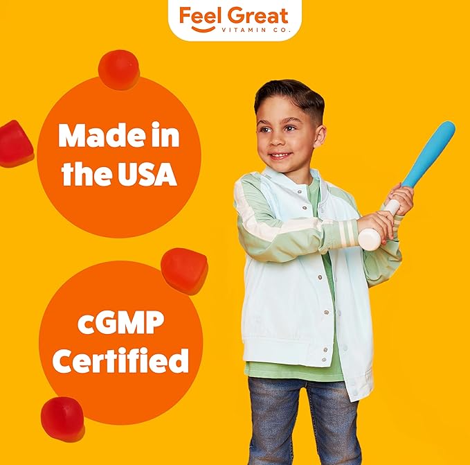 Feel Great Kids Vitamin D3 1000 D3 Gummies 90 Day