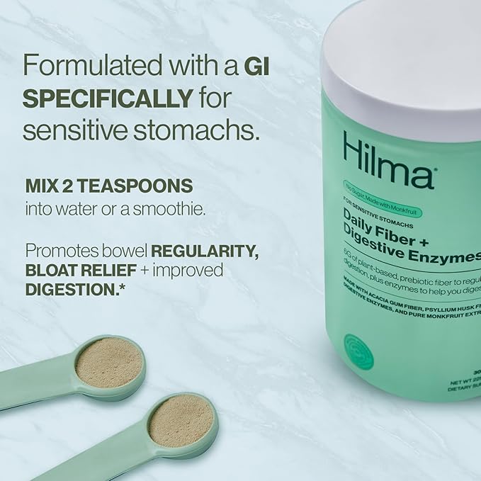 Hilma Daily Fiber + Digestive Enzymes 30 Servings