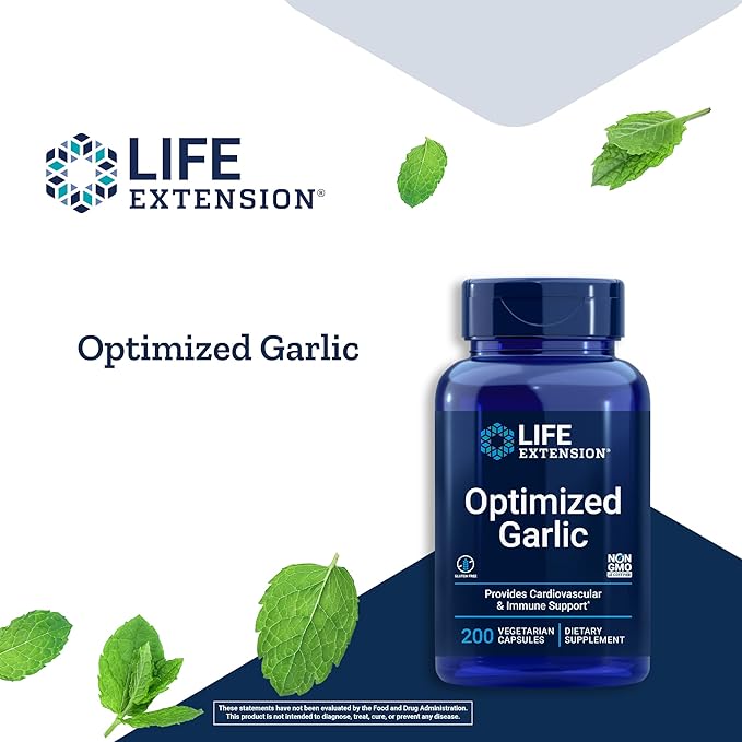 Life Extension Optimized Garlic 1200 mg 200 Capsules