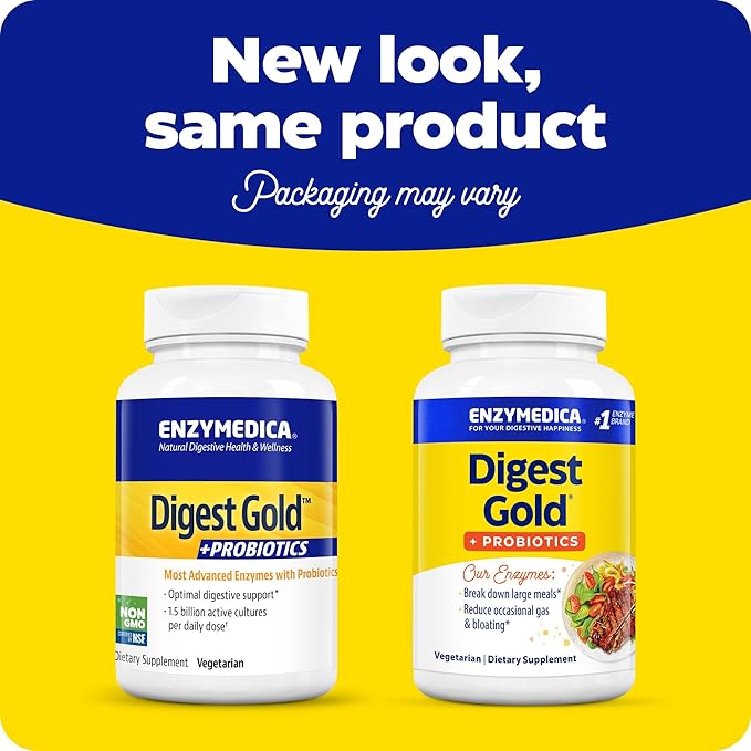 Enzymedica Digest Gold + Probiotics, 2-in-1 1.5 Billion 180 Count