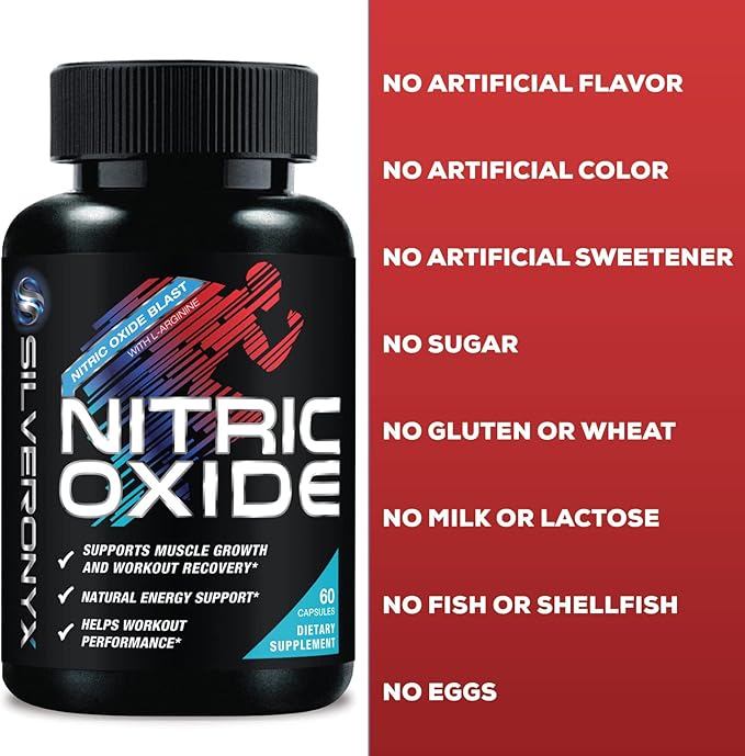 Extra Strength Nitric Oxide Supplement L 3X Strength 60 Capsules