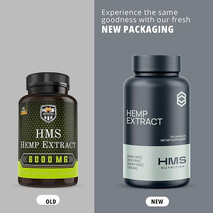 Hemp Oil Extract Supplements, includes Omega 3, 6 6 and 9, Support 6000mg, 120 120 Veggie