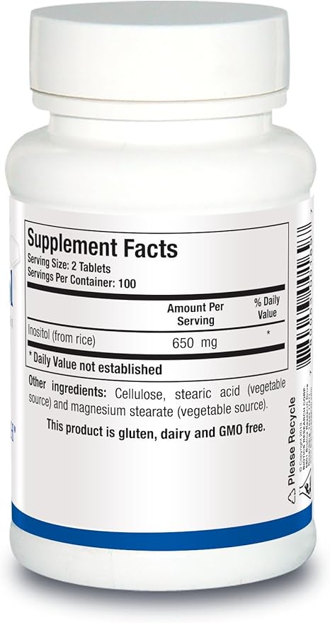 Biotics Research Inositol Corn Free, Metabolic Support, Brain Health, Nootropics, Restful Sleep, Mood Support, Hormonal Balance, Female Health, 200 Tablets