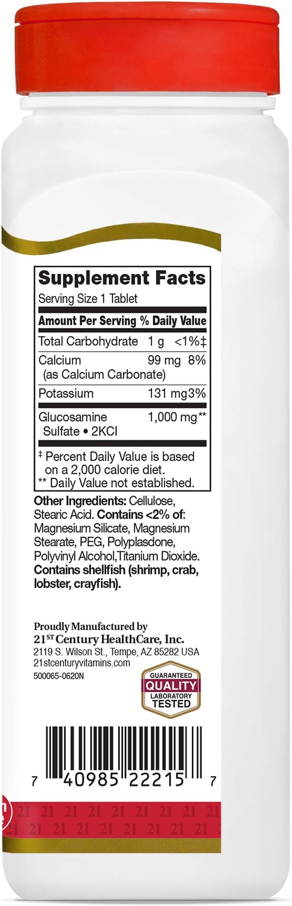 21st Century Glucosamine Relief® 1000mg Tablets, 120 Count