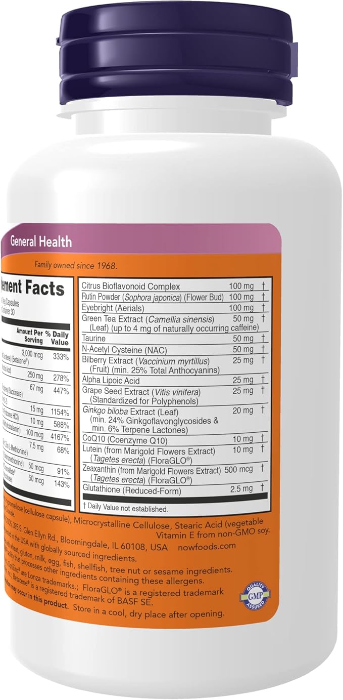 NOW Supplements, Ocu Support™with FloraGLO® Lutein, 90 Veg 3)