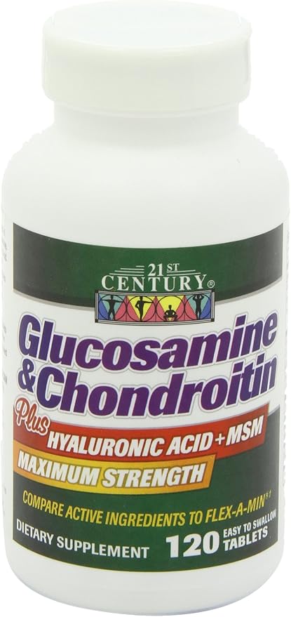 21st Century Glucosamine and Chondroitin Plus 120 Count