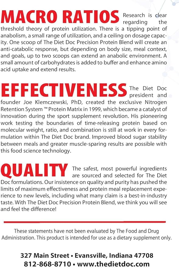 The Diet Doc Precision Protein Blend: 2.2lb (Vanilla
