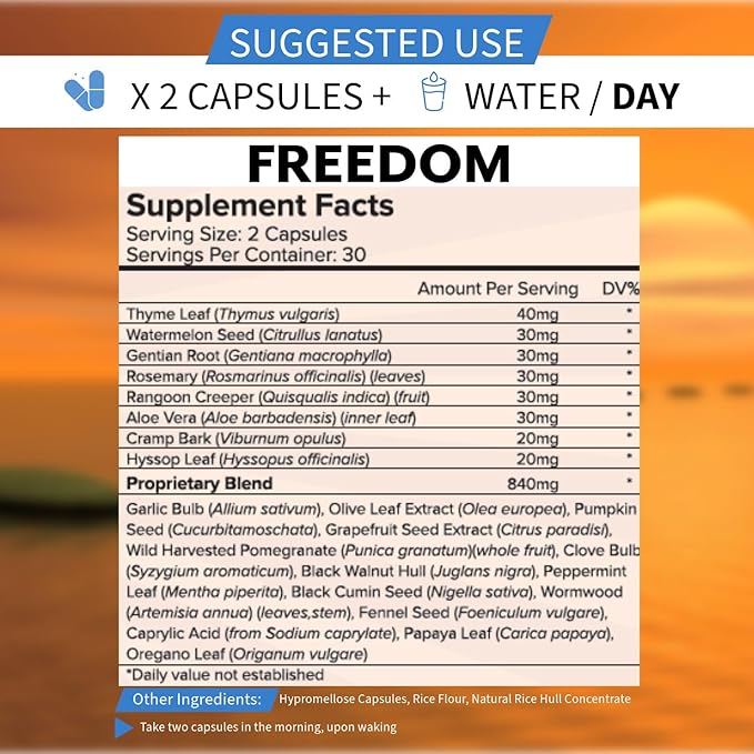 PCI Freedom Cleanse Restore Dr. Omar Support-30-Day Supply, 180ct Vegetarian