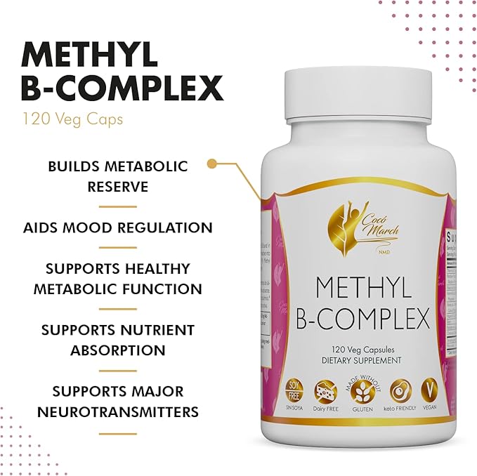 High Potency Methyl B Vitamins Active 5-MTHFR - 120 Capsules