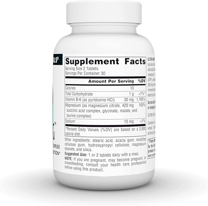 Source Naturals Ultra-Mag High-Efficiency Magnesium Complex 60 Tablets