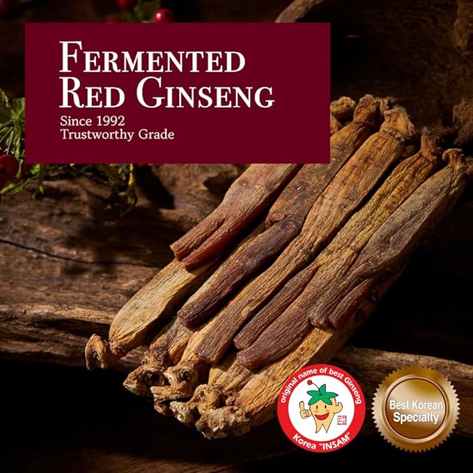 GINLAC Korean Red Ginseng Granuled TEA 30 Sticks (0.1oz X 30 Sachets)