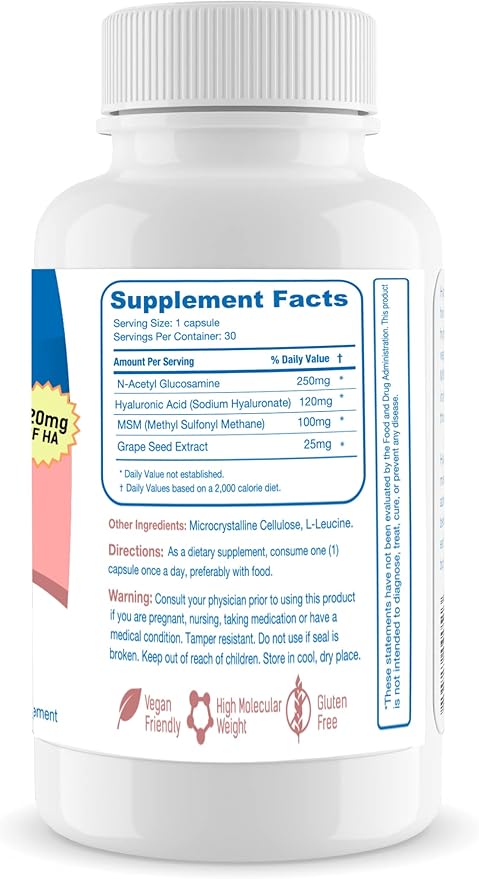Hyalogic 120 Mg Hyaluronic Acid Delayed-Release (30 Count)