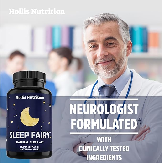 Sleep Fairy Natural Sleep Aid 10mg, L-Theanine, 5-HTP, Valerian