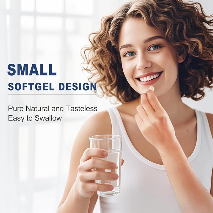 Hyaluronic Acid Supplements, 850mg High Bioavailable Hyaluronic Acid Capsules, Skin Hydration, Hair & Nails Support, 60 Softgels, 1 Pack