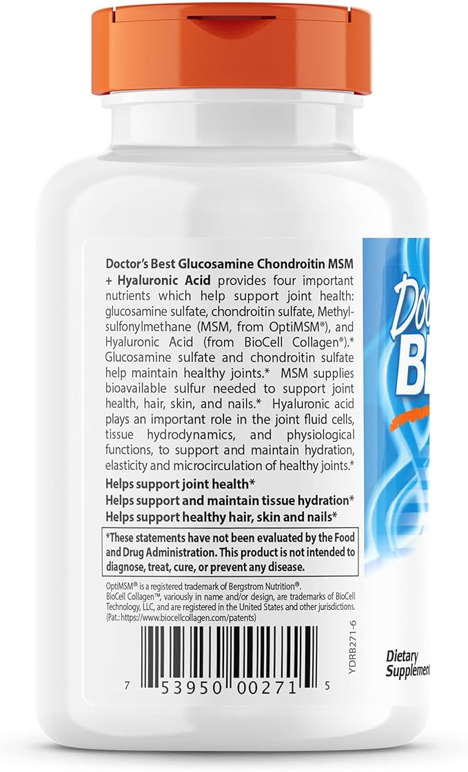 Doctor's Best Glucosamine Chondroitin MSM + 150 Caps