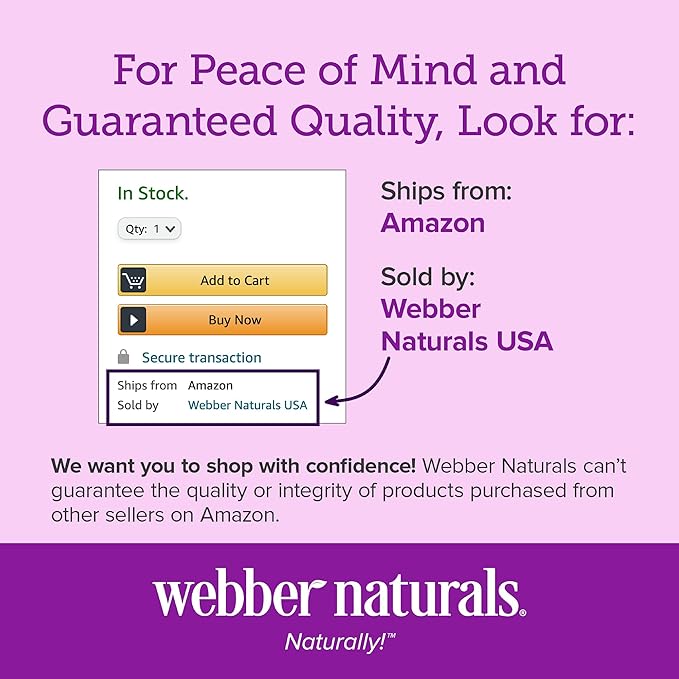 Webber Naturals Vitamin B12 10,000 mcg 40 Count,