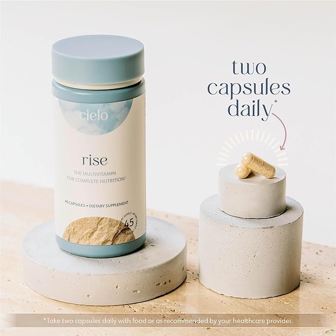 Cielo Rise Multivitamin for Women and Men D3, E K2, & (45 Day