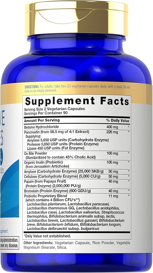 Carlyle Digestive Enzymes 180 Capsules