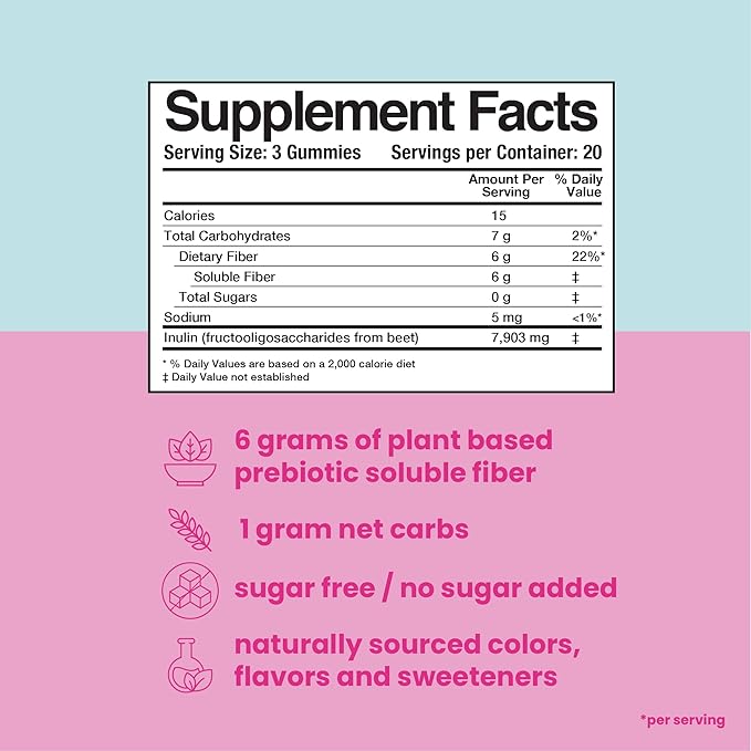 LaVie Fiber Gummies for Women, Pregnancy 60 Count