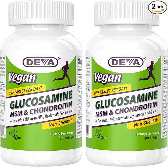 DEVA Vegan Glucosamine MSM & Chondroitin 90 Tablets 2)