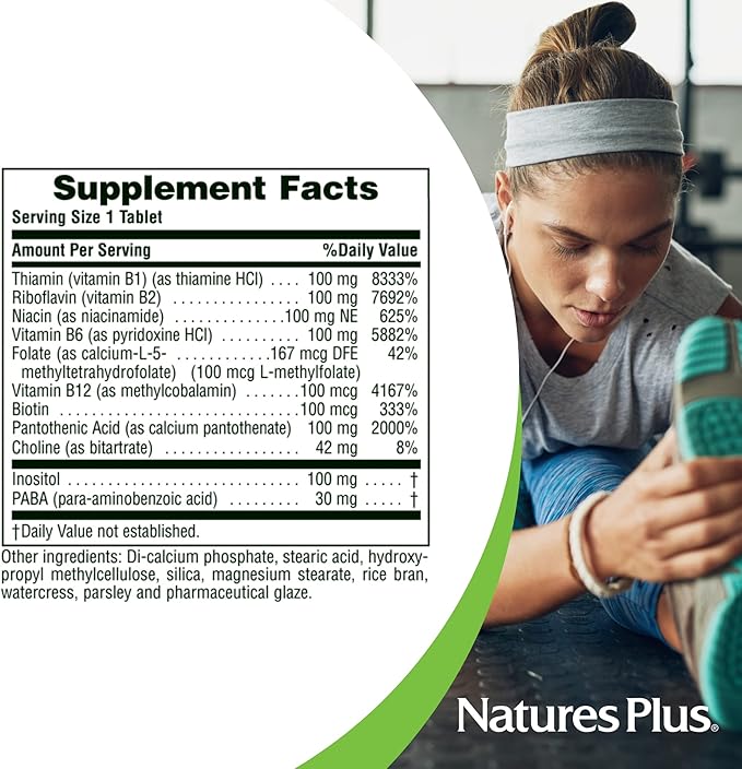 Natures Plus Mega B-100 Complex 90 Sustained 90 Servings