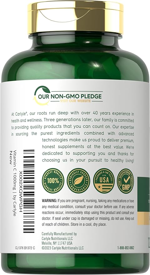 Carlyle Vitamin C 1000mg 120 Vegetarian