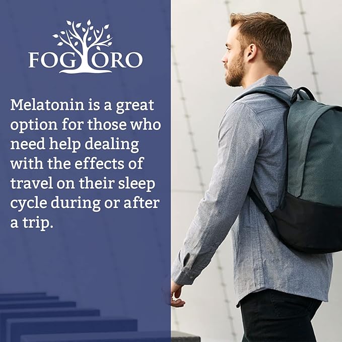 Fogoro Powerful Melatonin -Fall Asleep Faster, 60 Count 2)