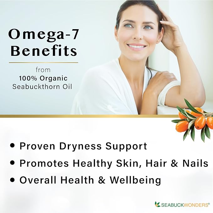 Omega-7 Complete Sea Buckthorn Oil Blend, 180 Count (500mg Each)