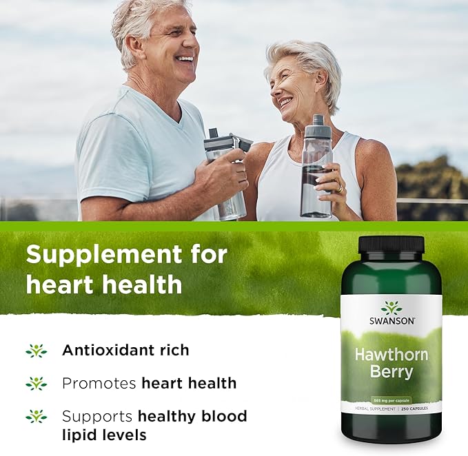 Swanson Hawthorn Berry (250 Capsules, 565 mg