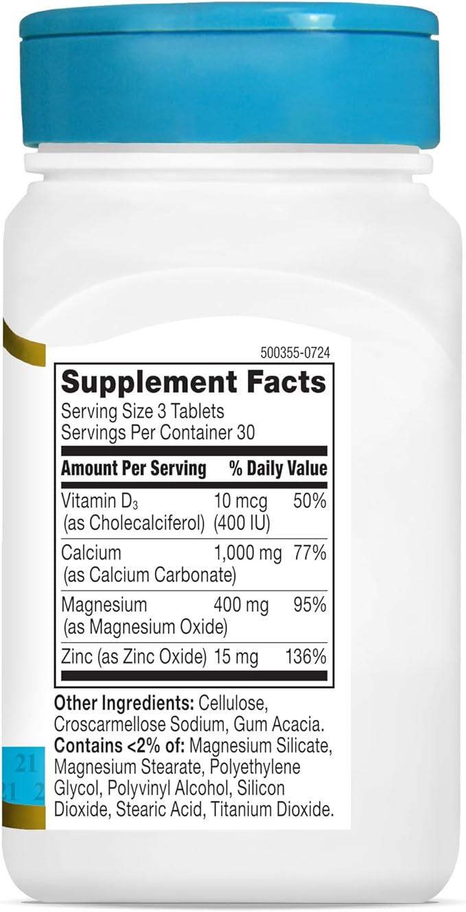 21st Century Cal Mag Zinc +D 90 Count
