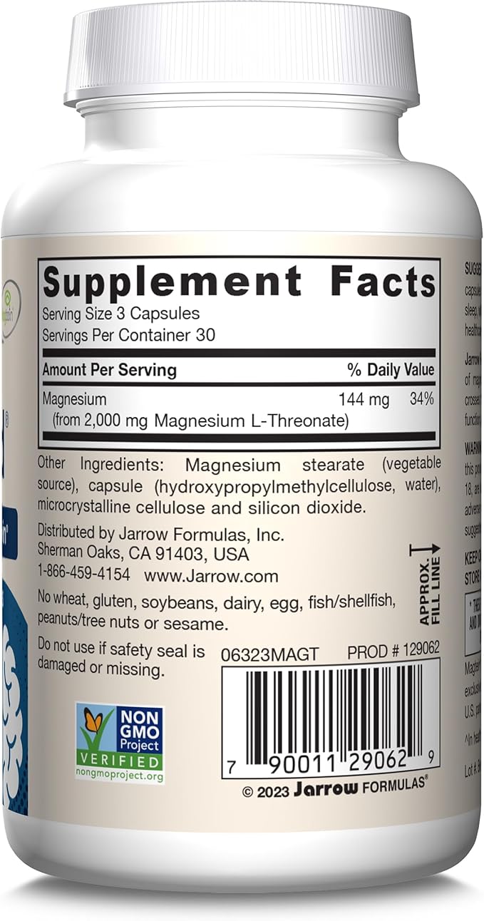 Jarrow Formulas MagMind Brain Health 90 Capsules, 30 Day 12