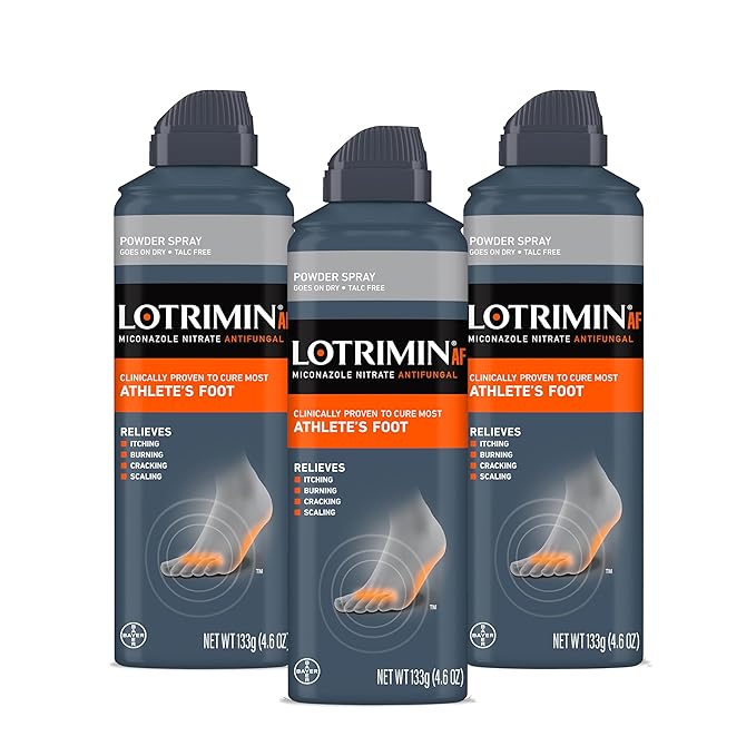 Lotrimin AF Athlete's Foot Powder Spray, 2%, Clinically 4.6 Ounce 3)